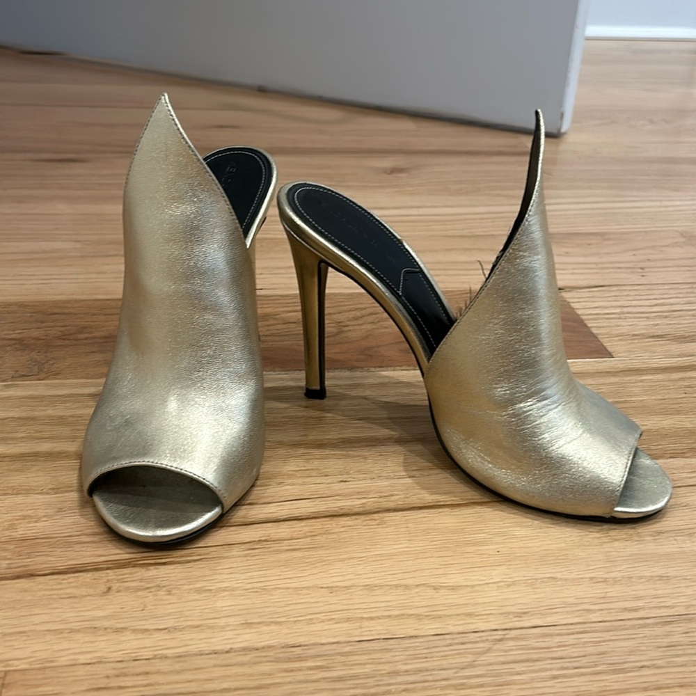 Kendall & Kylie gold high top high heels